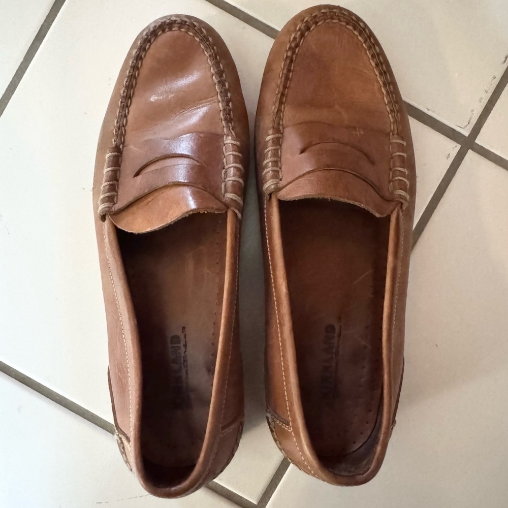 Kirkland Signature Men's Tan Leather Penny Loafers